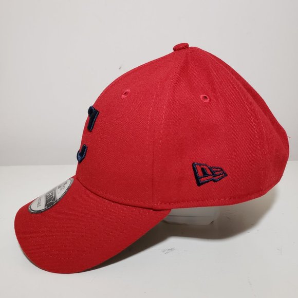 Cleveland Indians Guardians Hat Cap Strap Back Red New Era C Logo MLB Baseball - Picture 4 of 10